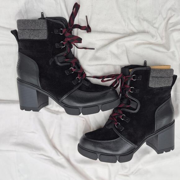 NEW Naturalizer Myla Ankle Boots in black leather leather size 9 - Picture 3 of 8